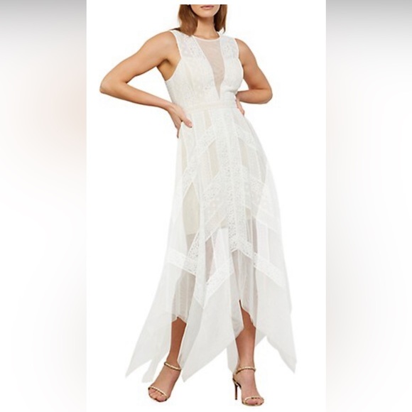 BCBG Maxazria lace&tulle wedding, evening, prom maxi dress XS - Picture 1 of 13